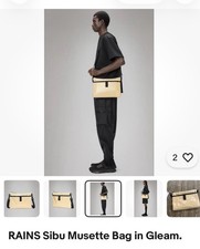 RAINS Sibu Musette Bag in Gleam.