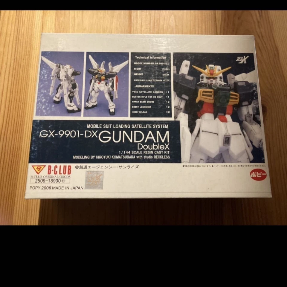 [Used] Bandai B-CLUB 1/144 GX-9901-DX Gundam Double X Resin Garage Kit - Image 1 of 2