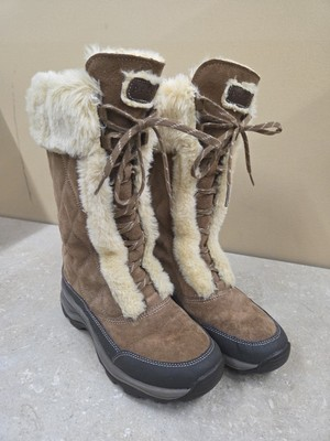 #ad #ad Clarks Privo Primaloft Leather Snow Boot. Size 8 Camel Brown Faux Fur. $39.99