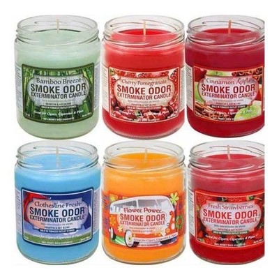 Smoke Odor Eliminator Candle 13oz Jar Air Freshener Home Pet Smoke Odor Removal