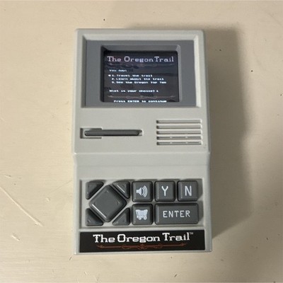 Hasbro The Oregon Trail Handheld Electronic Game Gray 2017 Ages 8+ MPN 09597