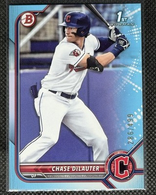 2022 Bowman Draft - Chase Delauter #BD-49 Sky Blue /499 (RC) 1st Bowman Guardian