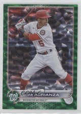 2022 Topps Update Green Foil 418/499 Ehire Adrianza #US269 11cj