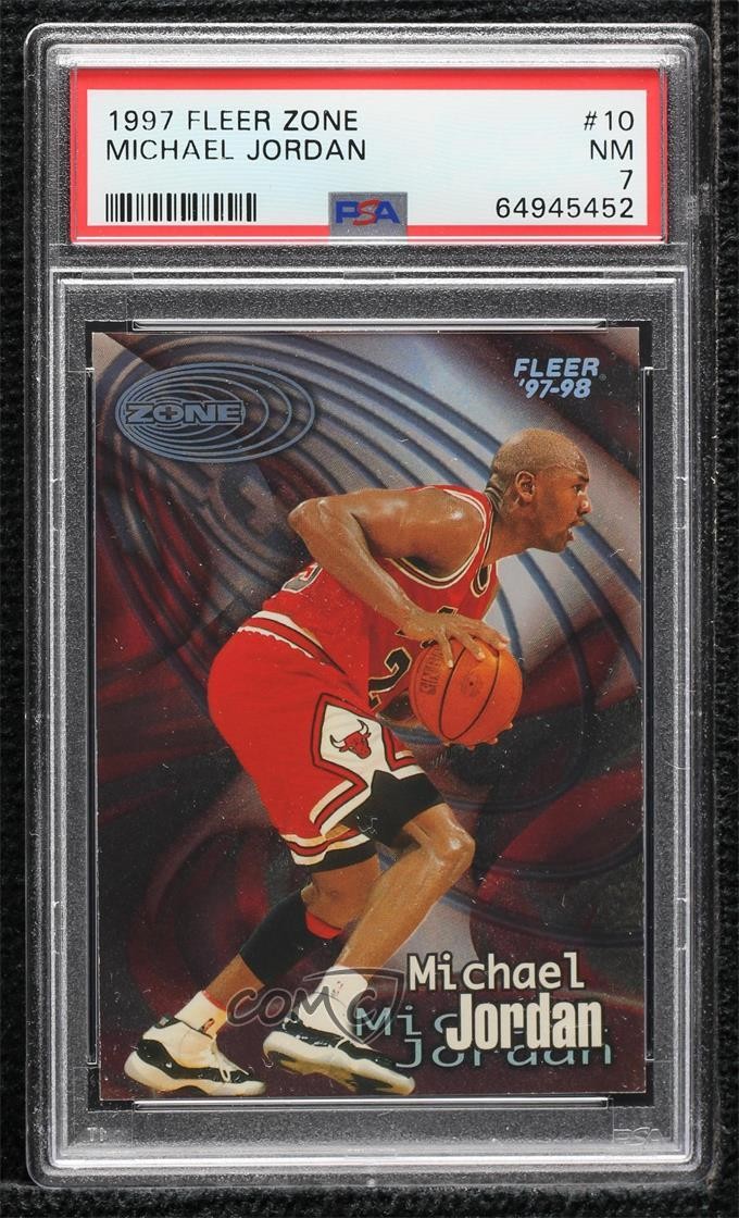 1997-98 Fleer Zone Michael Jordan #10Z PSA 7 HOF 2t7