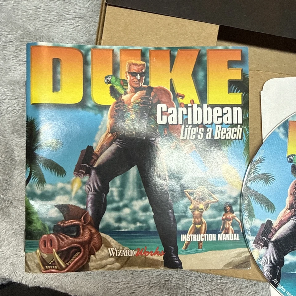 Duke Caribbean Life's a Beach Big Box IBM PC CD-ROM Duke Nukem 3D Wizard Works Foto 3 de 4