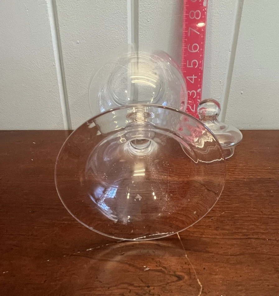 Clear Glass Apothecary Jar 13.5” Candy Decor Display Used - Image 3 of 4