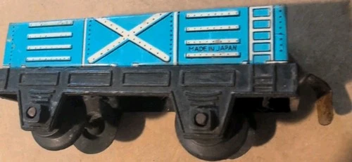 1966 3.5" Louis Marx Co Trestle Tin Train Open Car