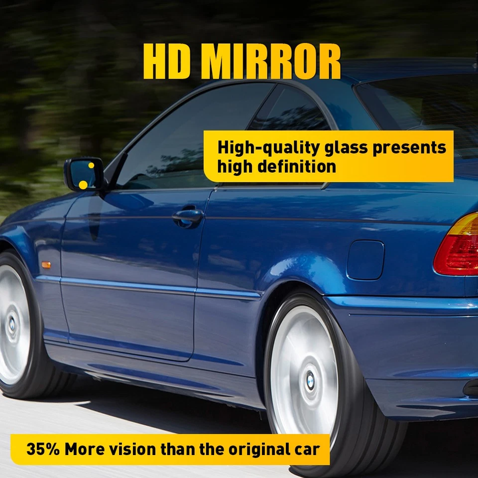 Heated Front LH&RH Side View Mirrors Glass For BMW 323Ci 325Ci 328Ci 330Ci Base — 第 4/4 张图片