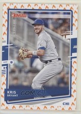 2020 Panini Donruss Photo Variation On Fire 63/75 Kris Bryant (Fielding) 0cz