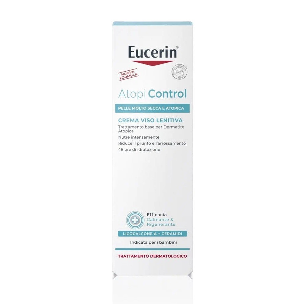 Eucerin Crema Viso, Atopicontrol (50 Ml, 24H, Fino A Spf 10) - Immagine 3
