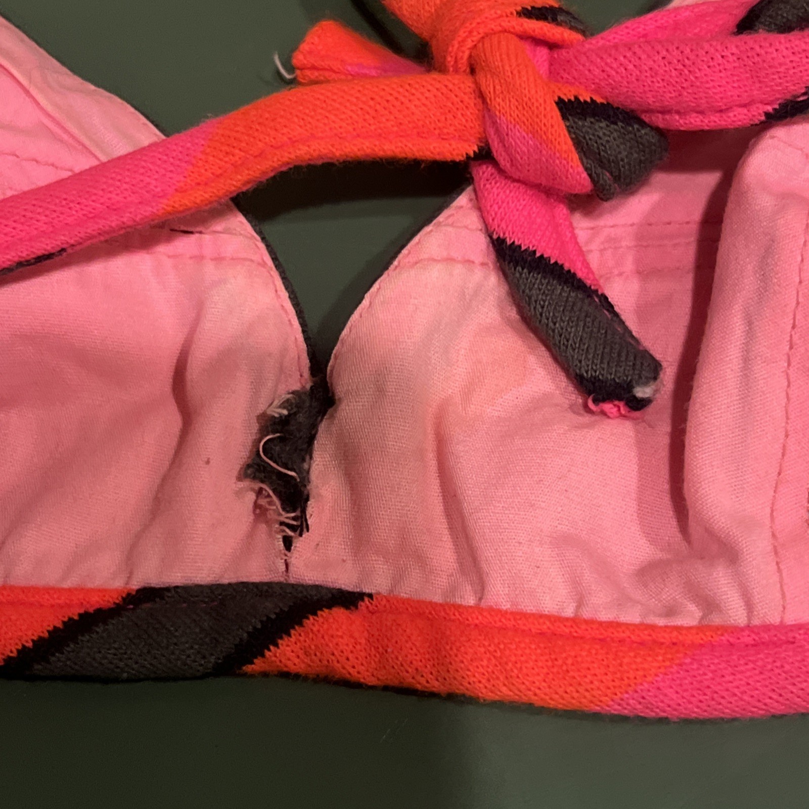 Vintage Swimsuit Bikini Top Cole of California Ne… - image 5