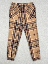 Aerie Brown  Blue Pajama Jogger Pants - Size XS - Very soft and warm material