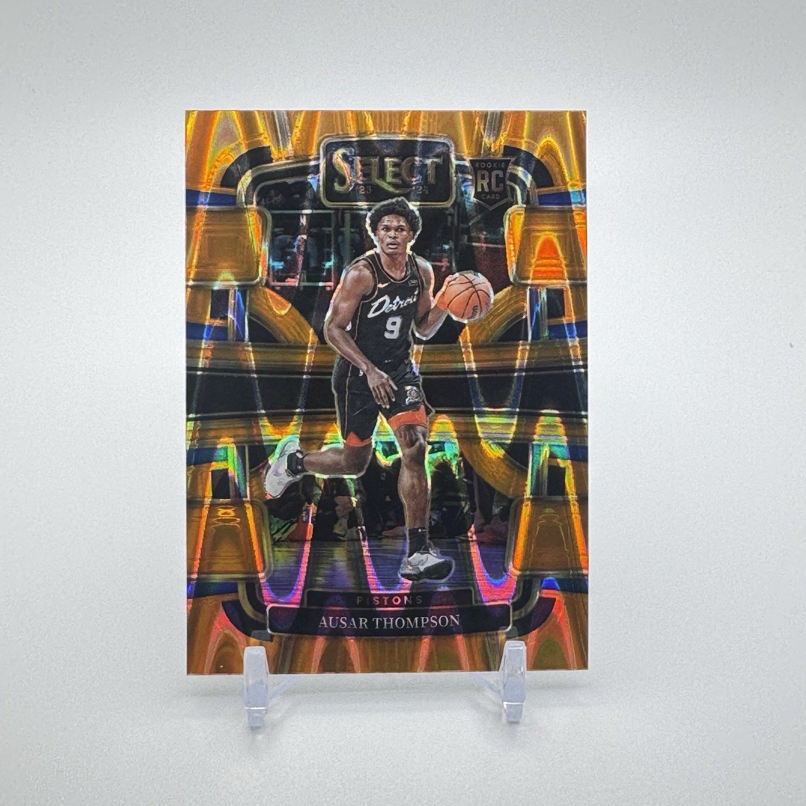 2023-24 Panini Select - ORANGE Tectonic Prizm #95 Ausar Thompson RC