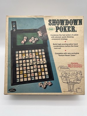 Showdown Poker Portable Board Game 1971 E. S. Lowe No. 916 - Complete