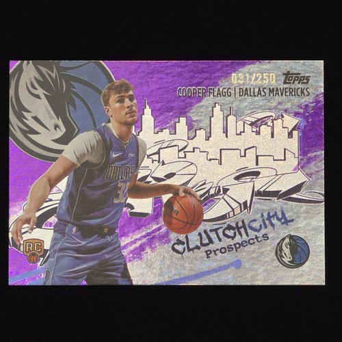Cooper Flagg [Holo Purple Foil] #CC-1 2025 Topps Clutch City Prospect card