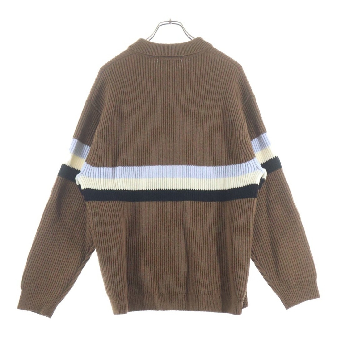 SUPREME 23AW Small Box Polo Sweater Knit Brown Used