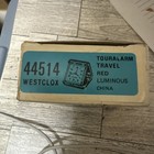 Vintage Westclox Retro Wind Up Travel Alarm Clock Folding Case With Box #44514 — photo 3