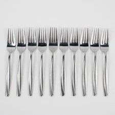 Lot Of 10 Oneida Camlynn Stainless Steel Flatware Dinner Forks