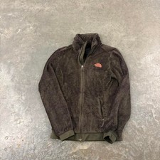 The North Face Dark Green Fleece Zip Up Jacket Size xs