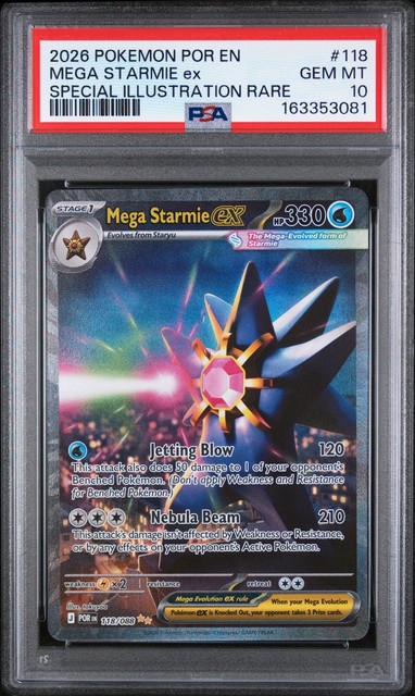 Mega Starmie ex #118 (Perfect Order)