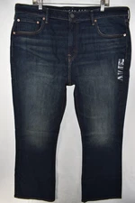 New American Eagle Slim Bootcut Easyflex Stretch Black Jeans Mens Size 40x32
