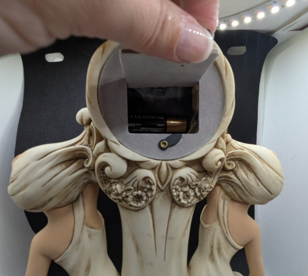 OK Collection 2 Women Art Nouveau Mantel Clock