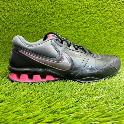 Nike Reax Rockstar 2 Womens Size 9.5 Black Pink Walking Running Shoes Sneakers