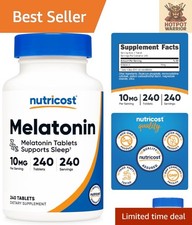 Melatonin 10mg, 240 Tablets - Registered, Gluten-Free Sleep Support