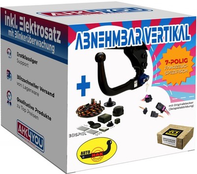 AUTOHAK AHK für Toyota Land Cruiser ab 24 vert. abnehmbar + 7-pol ECS ES SPEZ