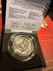 2023 North American Bald Eagle Indian Nation UHR Antique Silver COA