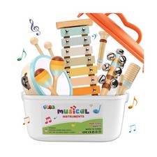 LOOIKOOS Toddler Musical Instruments,Montessori Wooden Toys for... FAST USA SHIP