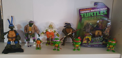 BST AXN / Playmates  Teenage Mutant Ninja Turtles  Sammlung  9 Figuren