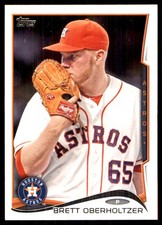 Brett Oberholtzer 2014 Topps #115 Astros MLB READ FREE SHIPPING AutographDen