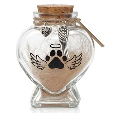 HAMUIERS Pet Memorial Gift for Loss of Dog or Cat, Heart Shape Love My