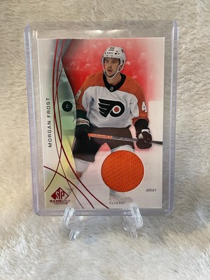 Morgan Frost 2024-25 Upper Deck SP Game Used Red Jersey Card #83