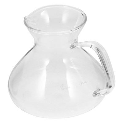 Glaskaraffe Mit Deckel Kaffeekanne Griff Kleine Aus Klarem