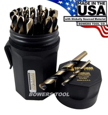 Norseman 29 pc HI-Molybdenum M7 Drill Bit Set w Case 1/16-1/2 MADE IN USA SP-29P