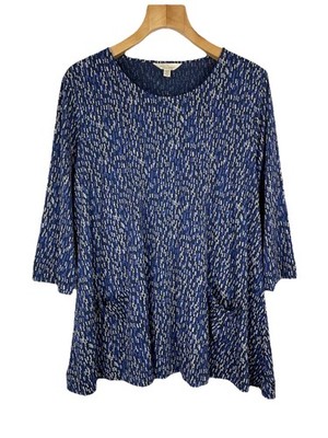 Seasalt Carnwall Zeichenbuch Lagenlook Top Tunika Bluse Damen Gr US 16 EU 48