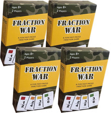 Fraction War Math Game - Fun Math Game to Learn, Compare and Simplify Fractions