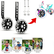 Training Wheels bike fit for 12/14/16/18/20Inch bike with Flash Light Wheel 1Pai