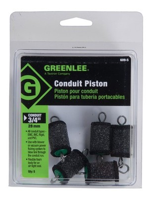 Greenlee 609-5 Piston For 3/4 Conduit 5 Pack