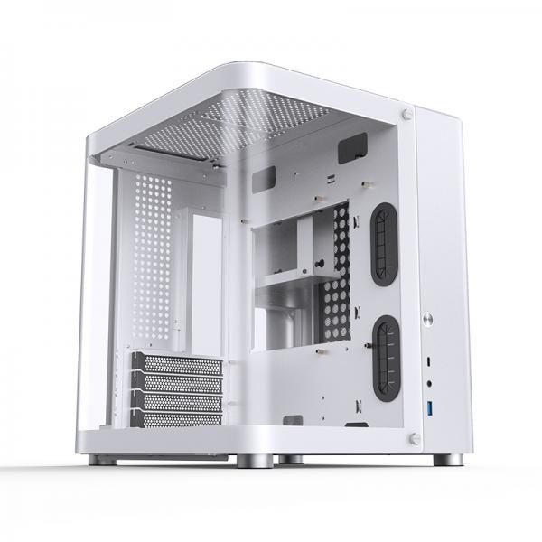 Jonsbo Bianco Tk-1 2.0 Case Pc Mini Tower Con Vetro Temperato E Acciaio Itx E Micro Atx - Immagine 6
