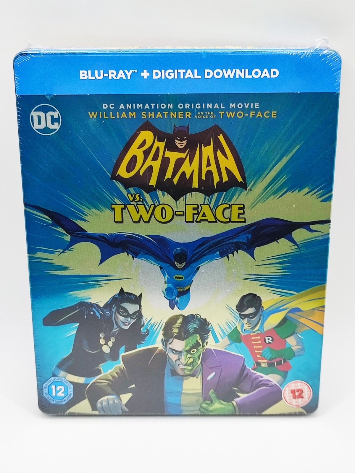2017 BLU RAY MOVIE - ANIMATED BATMAN VS TWO-FACE - STEELBOOK FACTORY SEALED