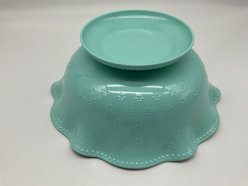 Pioneer Woman Melamine Large Salad/Serving Bowl with 8 Individual Small Bowls - Picture 5 of 15