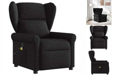 Massagesessel Schwarz Stoff