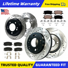 Front And Rear Rotors Brake Ceramic Pads Kits Fits Lexus Rx350 2007 2008 2009