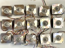 (Lot Of 15) 4-Wire Stepper Motor NEMA 17 Style D-Shaft Robotics CNC