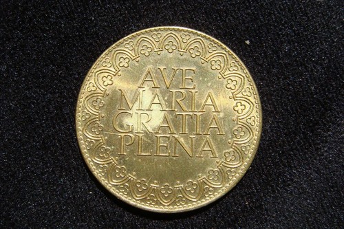 Moneda de recuerdo conmemorativa Notre-Dame de Paris 2012 AVE MARIA ficha religiosa - Imagen 14 de 20