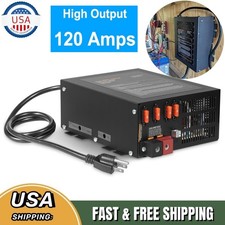RV Converter 120 Amp RV Power Converter Battery Charger 4-Stage Smart Char