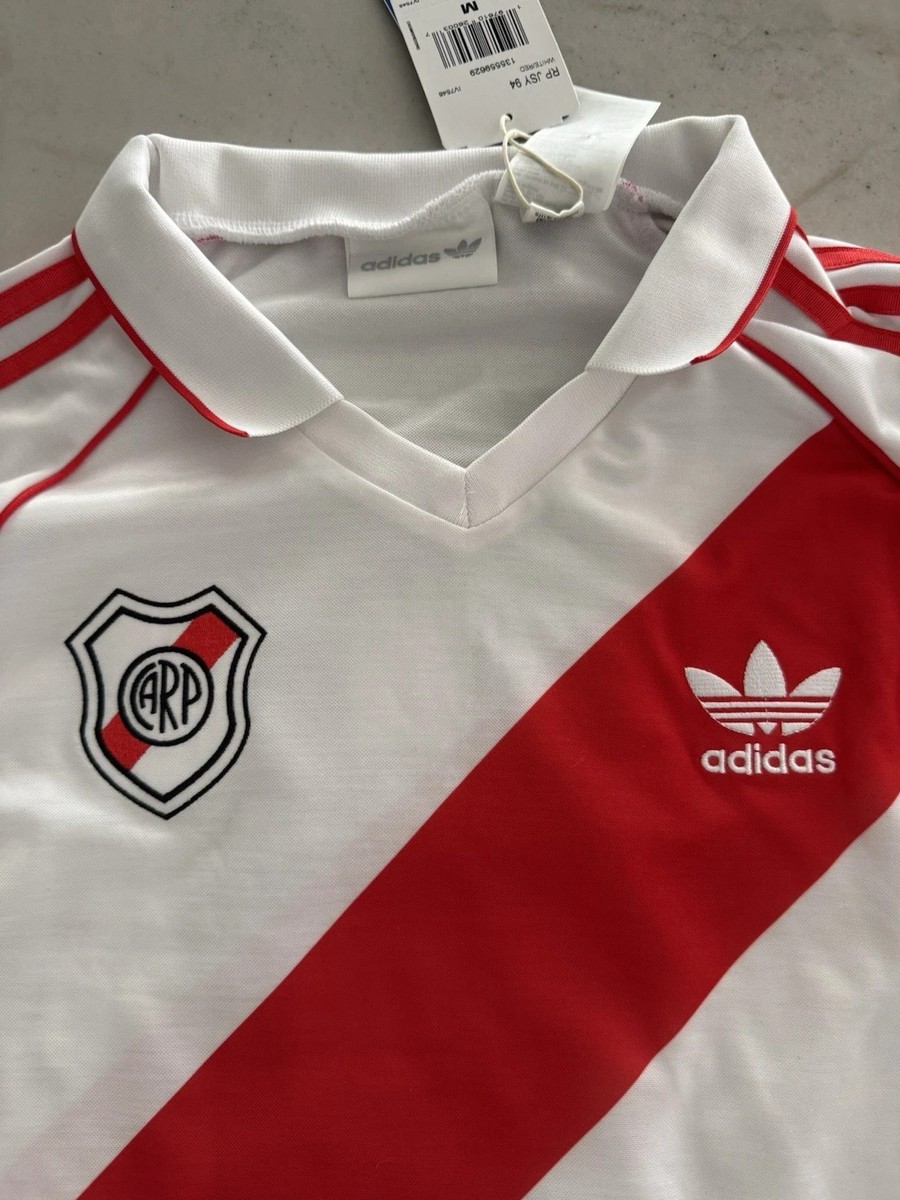 Adidas River Plate #9 1994 Retro Home Jersey White Red